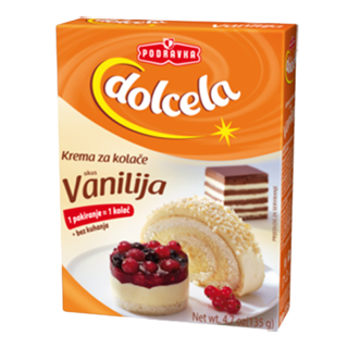Podravka Dolcela Cream for Cakes Vanilla 9 x 135g