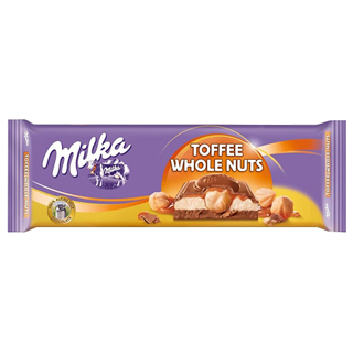 Milka Toffee Whole Nuts Choc 12 x 300g