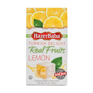 Hazerbaba Turkish Delight Lemon 4 x (6x100g)