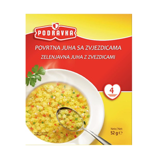 Podravka Vegetable Soup with Stars 15 x 52g