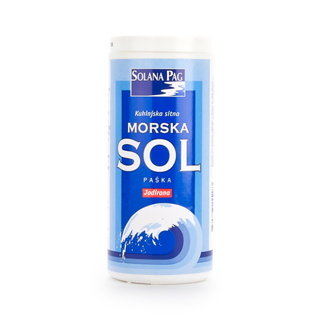 Solana Pag Morska Sol Sitna Sea Salt Shaker 12 x 250g