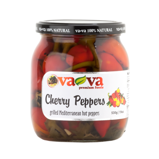 Vava Grilled Hot Cherry Peppers 6 x 490g