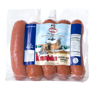 B&S Kranjska Cooked Veal Sausage   (per lb)