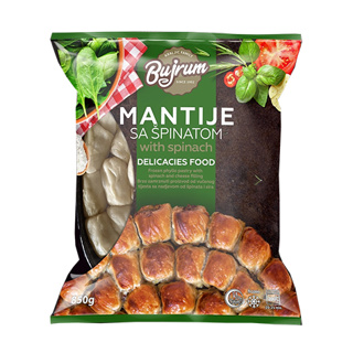 Bujrum Mantije Phyllo Rolls with Spinach & Cheese 10 x 850g