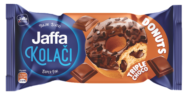 Jaffa Kolaci Triple Chocolate Donut 25 x 58g