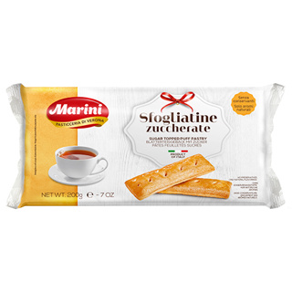 Marini Sfogliatine Pastry Puff Sugar 20 x 200g