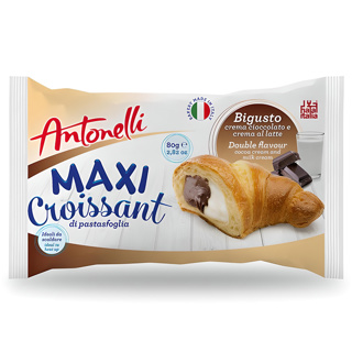Antonelli Croissant Maxi Chocolate and Milk 16 x 80g