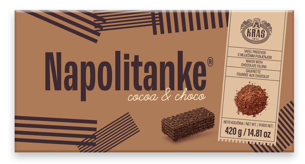 Kras Napolitanke Cocoa & Choco 16 x 420g  *NP*