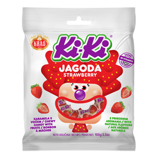Kras Kiki Jagoda Strawberry Toffee 34 x 100g