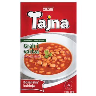 Vispak Tajna Grah Bean Soup & Stew 25 x 60g