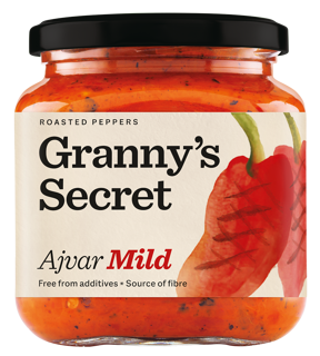 Grannys Secret Ajvar Roasted Pepper 6 x 550g
