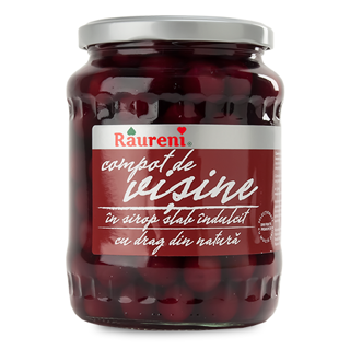 Raureni Sour Cherry Compote in Syrup 12 x 720g