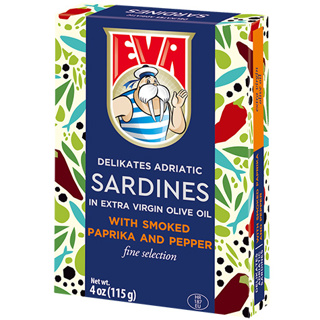 Eva Delikates Sardines Sardines Smoked Paprika 30 x 115g