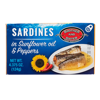 B&S Sardines Spicy in Sunflower Oil & Peppers 50 x 125g