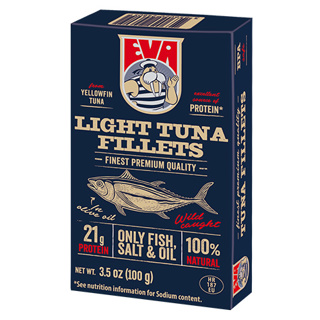 Eva Tuna Fillets Premium in Olive Oil 20 x 100g