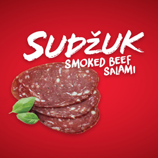 Podravka Sudzuk Smoked Beef Salami 20 x 1Lb (454g)