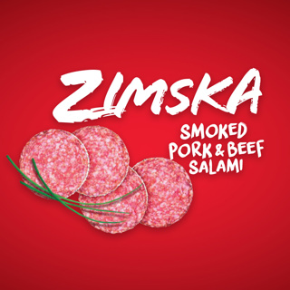 Podravka Zimska Smoked Pork and Beef Salami 20 x 1Lb (454g)