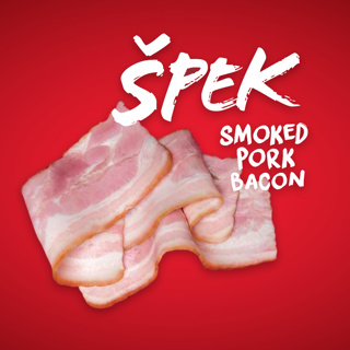 Podravka Spek Smoked Pork Bacon  (per Lb)