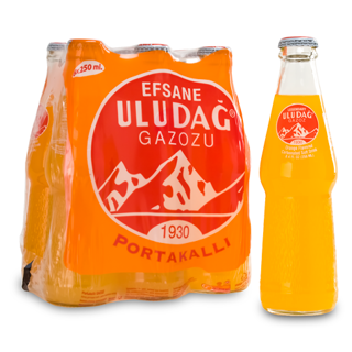 Uludag Gazoz Portokalli Orange 4 x (6x250ml) Bottle