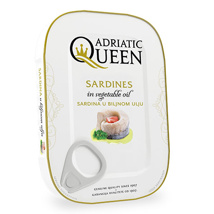 Adriatic Queen Sardines in Vegetable Oil 30 x 105g
