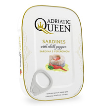 Adriatic Queen Sardines in Oil with Peppers 30 x 105g