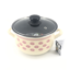 Enamel Cookware w/Lid 3.8L/20cm EA-1344-20 Cream Rose
